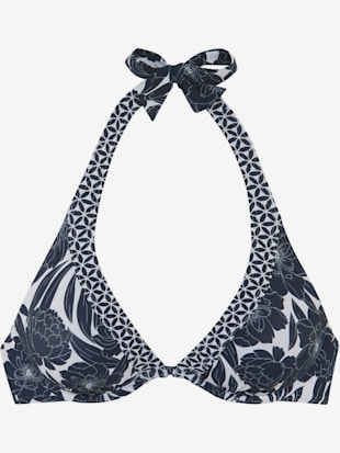 Haut de maillot de bain à armatures imprimé floral tendance contrasté (Image 2)