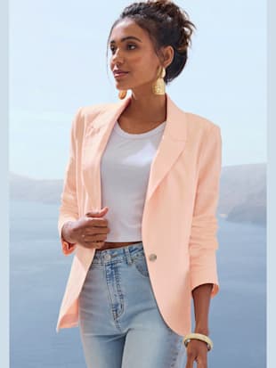 Blazer col à revers tendance et fente au dos (Image 2)