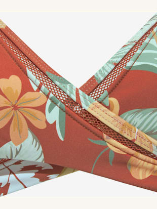 Haut de bikini triangle imprimé tropical tendance