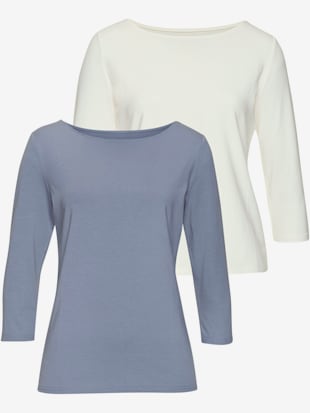 Lot de 2 t-shirts lascana aux manches 3/4 (Image 5)