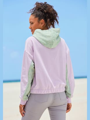 Sweatshirt à capuche capuche doublée avec logo
