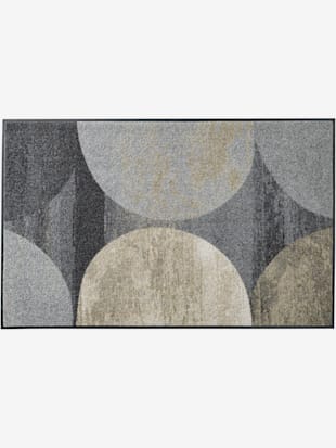 Paillasson polyamide très résistant, coleur couleur ivoire-marron - HELLINE