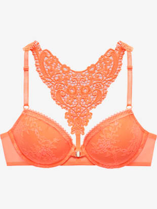 Soutien-gorge push-up féminin avec joli motif brodé au dos (Image 4)