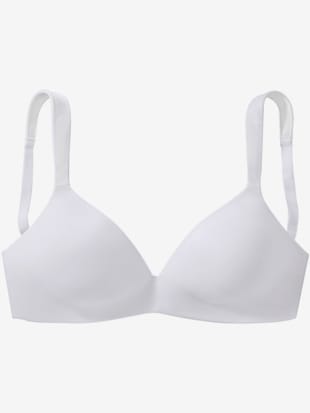 Soutien-gorge doux et basique (sans armatures) avec coques préformées sans coutures au garnissage léger