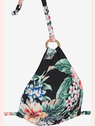Haut de bikini triangle imprimé floral : chaque pièce est unique (Image 3)