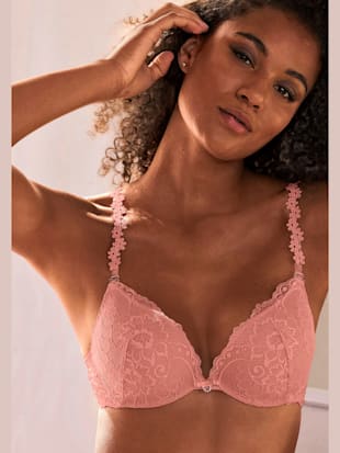 Soutien-gorge push-up féminin avec dentelle florale