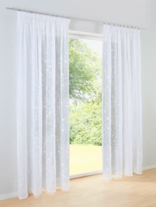 Store décoratif matière transparente, coleur blanc - HELLINE