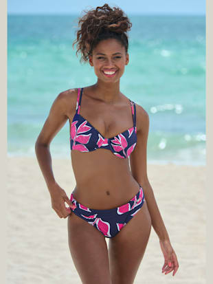 Bas de maillot de bain imprimé, effet de couleur différent pour chaque pièce (Image 1)