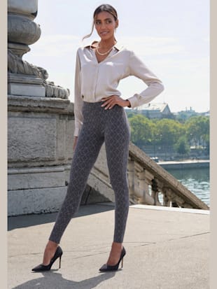 Legging caleçon ajouré au motif tricoté