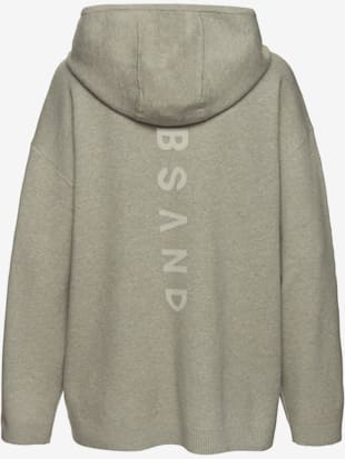 Sweat à capuche en tricot doux et élastique