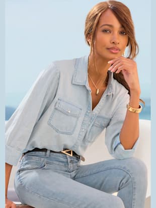 Chemisier en jean chemise en jean décontractée