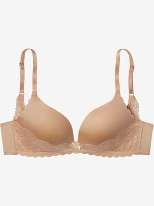 Soutien-gorge push-up fantaisie sans armatures avec fine dentelle et nœuds décoratifs (Image 3)