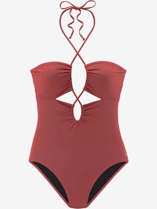 Maillot de bain couleur unie avec coupe originale