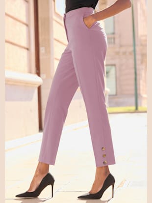 Pantalon tailleur ceinture élégante avec bouton dissimulé