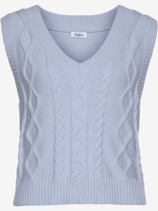 Débardeur en tricot motif losange