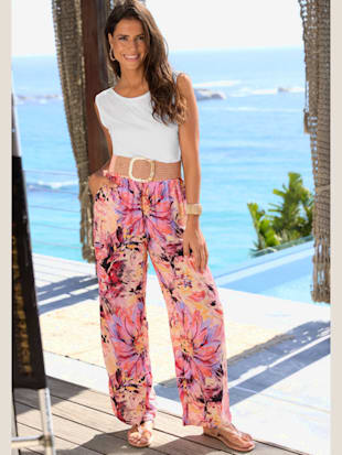 Pantalon ceinture lisse devant (Image 1)