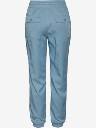 Pantalon ceinture élastique avec lien à nouer