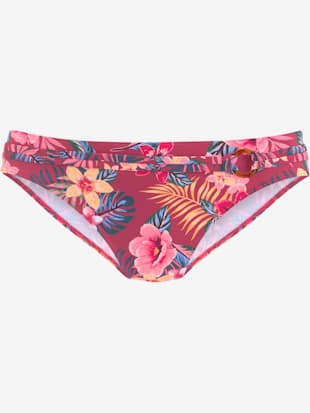 Bas de maillot de bain imprimé tropical