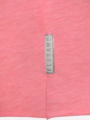 T-shirt manches longues encolure ronde avec bord roulé