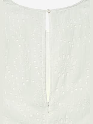 Robe en dentelle robe d'été sans manches avec broderie ajourée (Image 3)