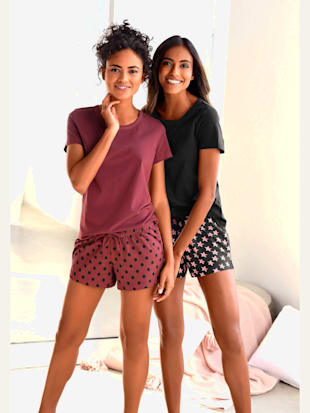 Lot de 2 pyjamas courts avec motif étoile