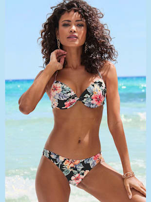 Haut de bikini push-up imprimé floral : chaque pièce est unique (Image 1)