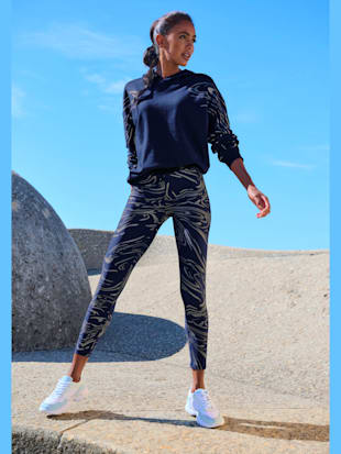 Leggings fonctionnels caleçon d'extérieur au motif abstrait (Image 1)