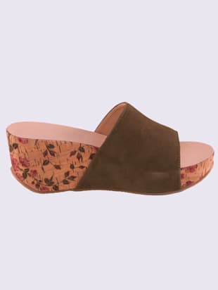 Mules cuir velours de chèvre