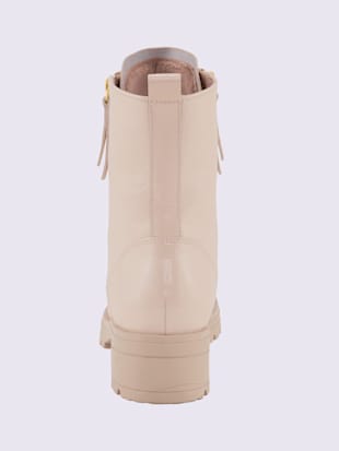 Bottines à lacets cuir de vache verni