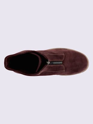 Bottines cuir velours de vache.