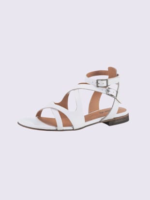 Sandales fabriqué en italie, coleur blanc - HELLINE