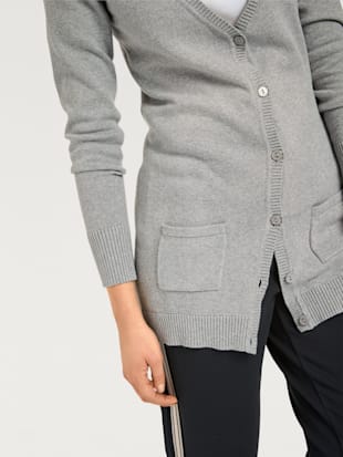 Veste en tricot fin basique incontournable, détails côtelés tendance