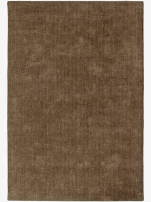 Tapis à poils longs tissé à la main, couleur taupe - HELLINE