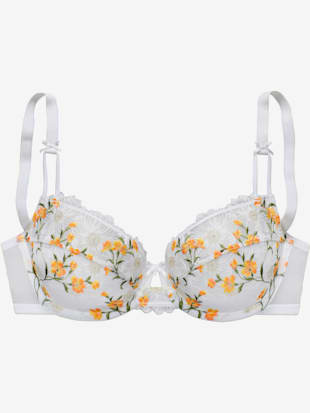 Soutien-gorge à armatures féminin avec nœud décoratif fin et perle au centre devant (Image 4)