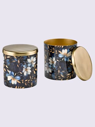 Set de boîtes lot de 2 pièces motif fleurettes (Image 2)