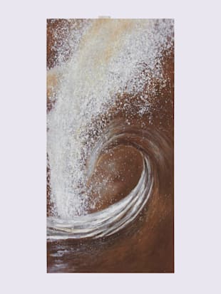 Tableau reproduction d'art, en partie peinte à la main