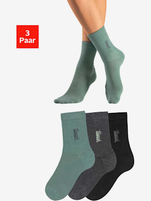 Chaussettes basiques avec logo brodé de qualité