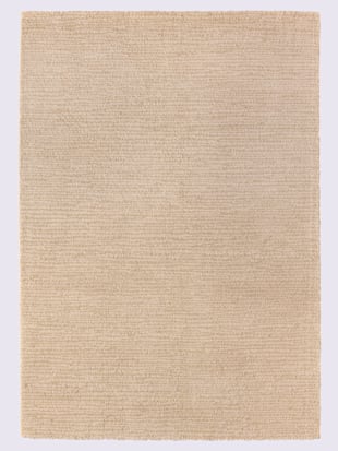 Tapis polypropylène facile à entretenir, couleur beige chiné - HELLINE