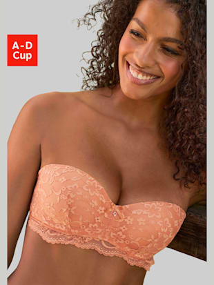 Soutien-gorge multiway soutien-gorge à coques féminin avec nœud décoratif et superbe accessoire brillant devant au centre (Image 8)