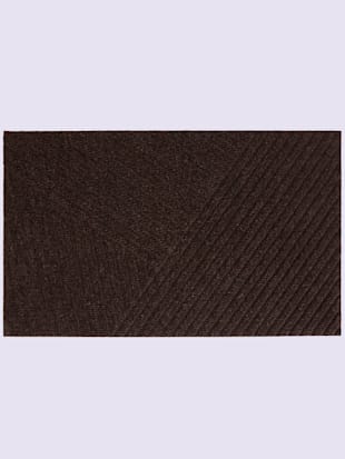 Paillasson pour intérieur et zone extérieure couverte, coleur marron - HELLINE