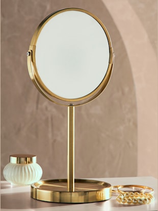 Miroir de maquillage acier en or de qualité (Image 2)