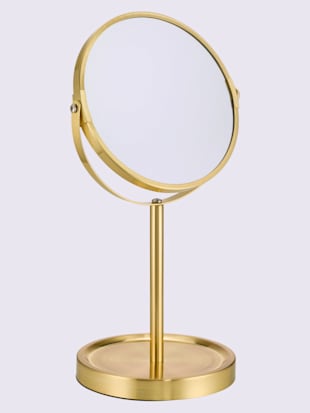 Miroir de maquillage acier en or de qualité (Image 3)