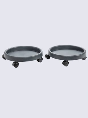 Support pour plantes facile à déplacer grâce aux rouleaux en plastique (Image 1)