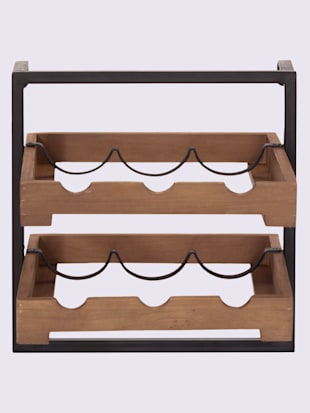 Étagère pour mettre votre intérieur en valeur, coleur marron-noir - HELLINE