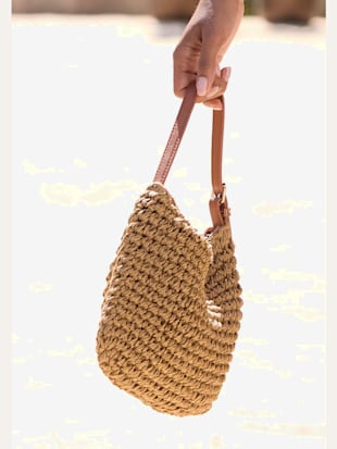 Sac à main estival en paille de papier légère (Image 3)