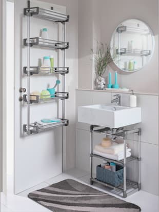 Étagère aluminium et plastique