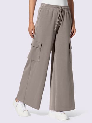 Pantalon en jersey poches cargo plaquées
