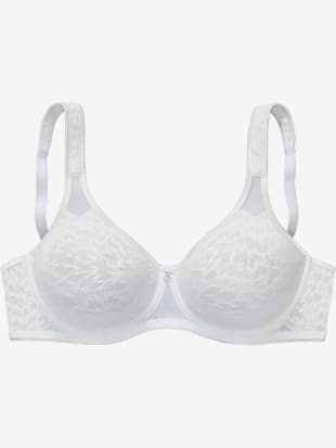 Soutien-gorge spécial t-shirt soutien-gorge minimiseur tendance avec empiècements en résille transparente