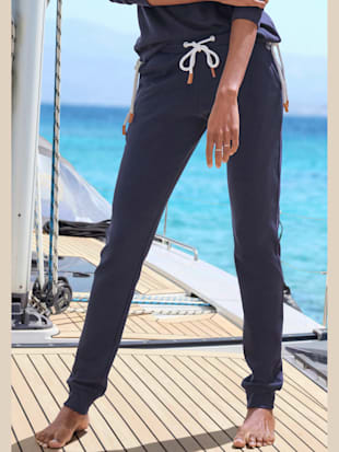 Pantalon molletonné pantalon sweat au coloris uni tendance (Image 1)
