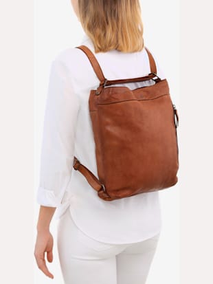 Sac à dos citadin en cuir délavé